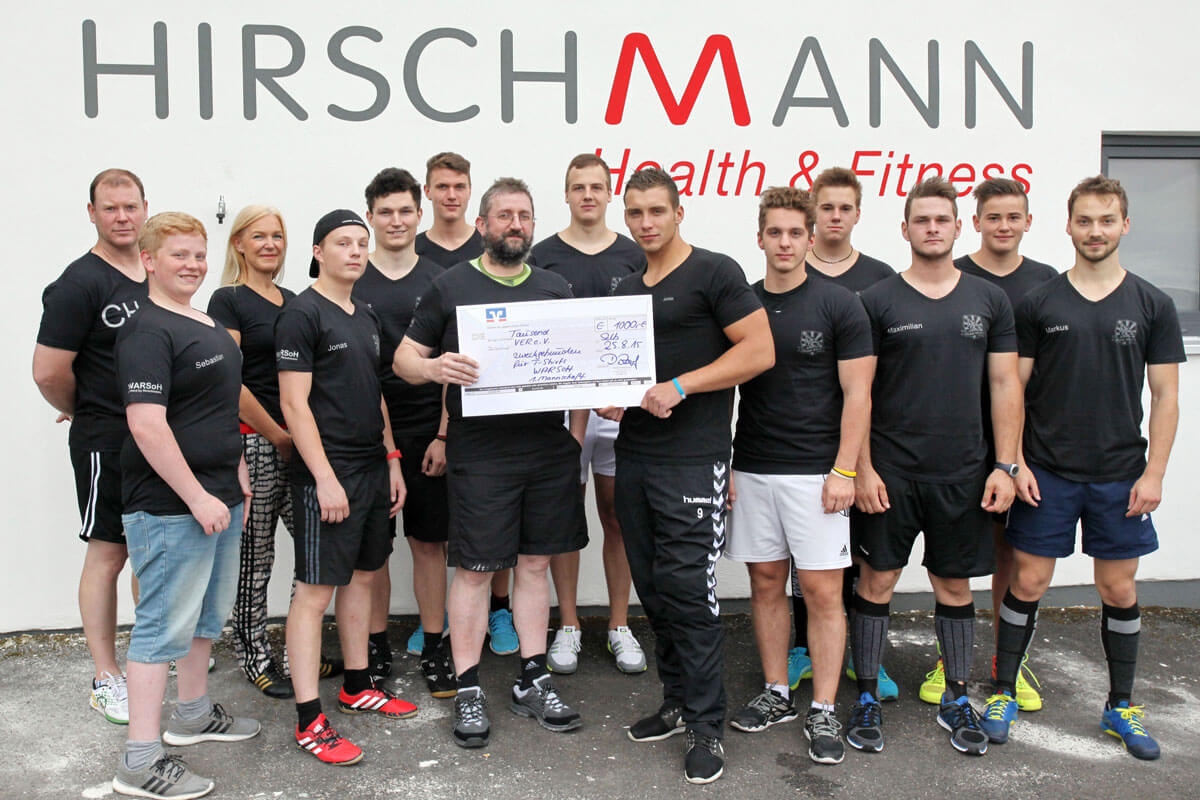 Hirschmann Health & Fitness Spendet 1000 Euro