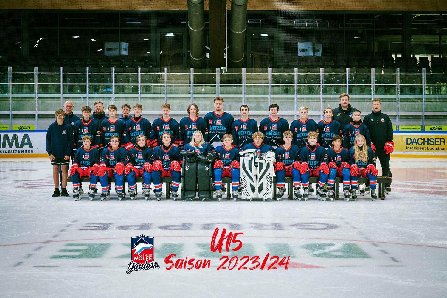 Mannschaftsbild Selber Wölfe Juniors - U15 - Saison 23/24