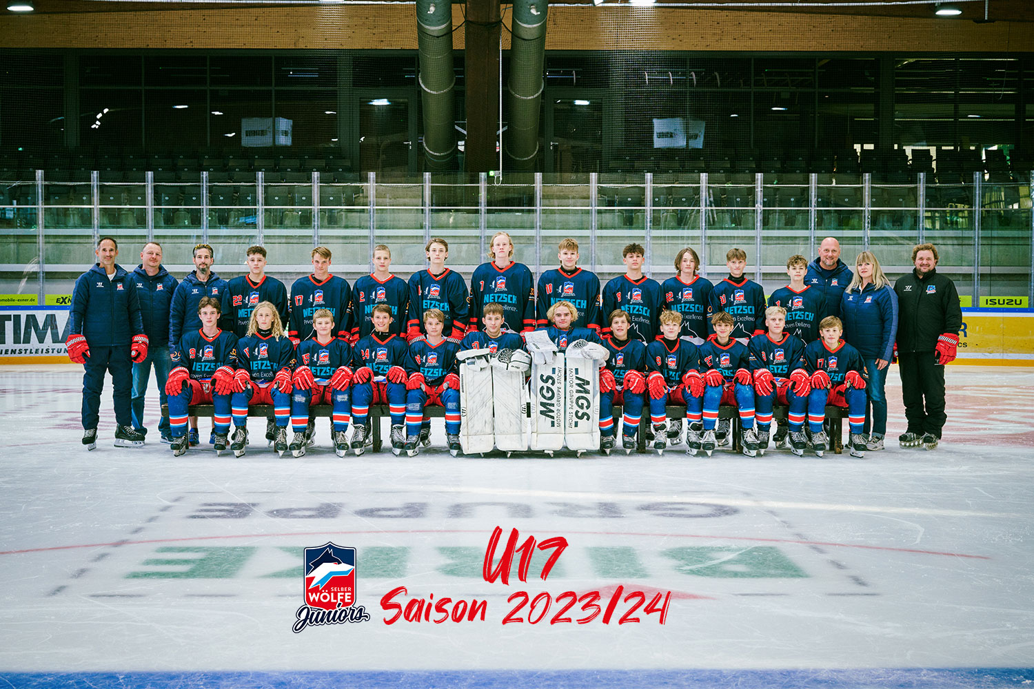 Mannschaftsbild Selber Wölfe Juniors - U17 - Saison 23/24